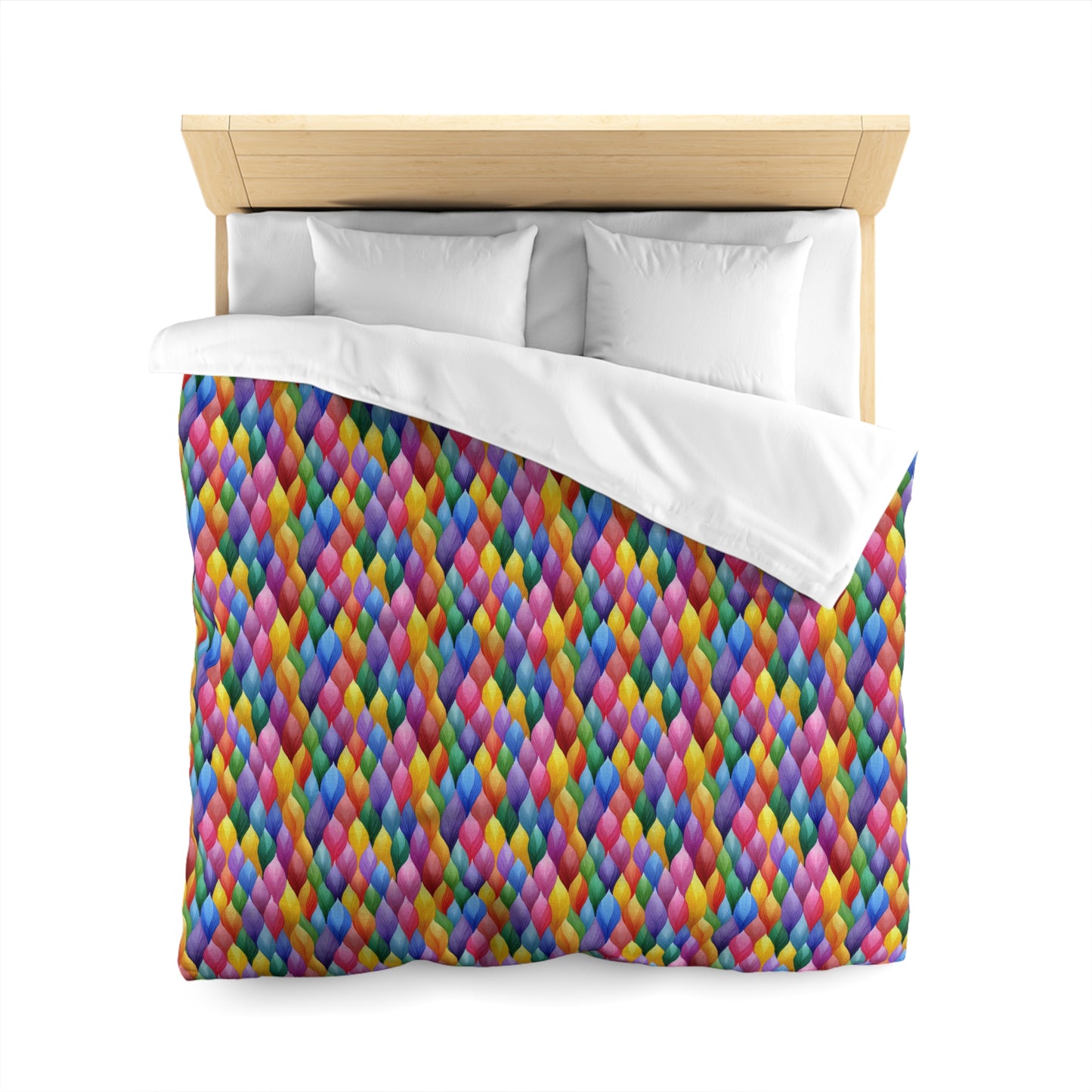 Vivid Vortex Microfiber Duvet Cover