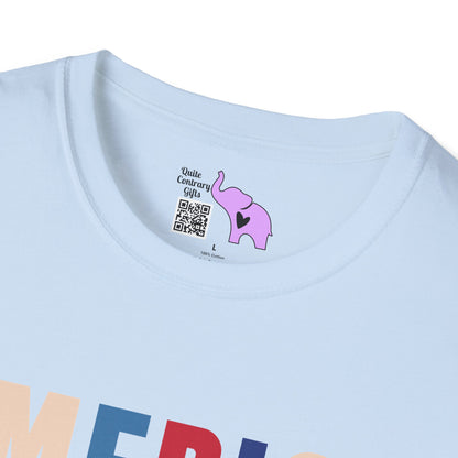 America Freedom Brave Independence Power Adult T-shirt