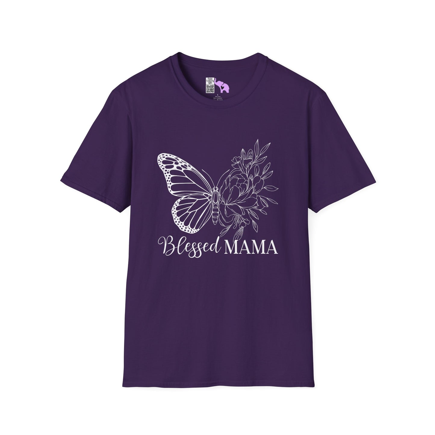 Blessed Mama (Butterfly) Adult T-shirt