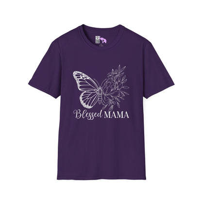 Blessed Mama (Butterfly) Adult T-shirt