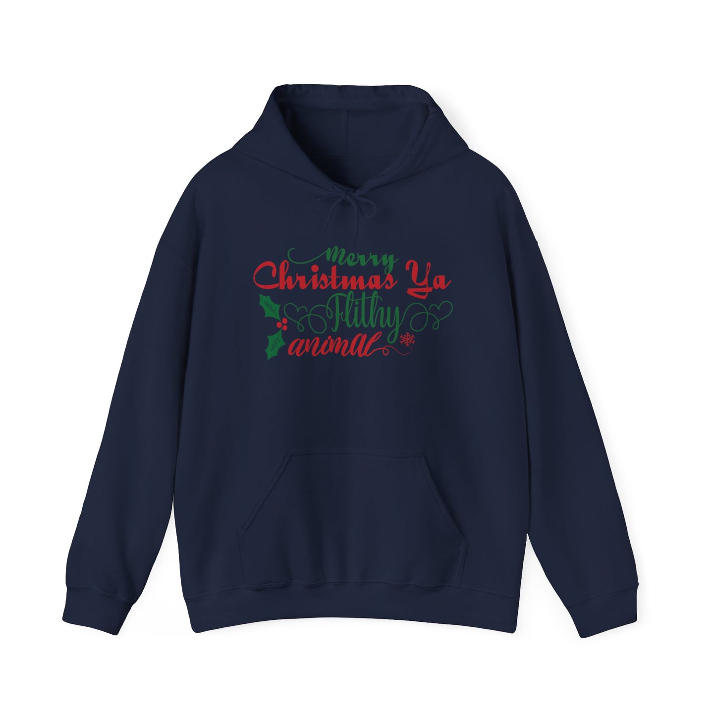 Merry Christmas Ya Filthy Animal Heavy Blend™ Hooded Sweatshirt