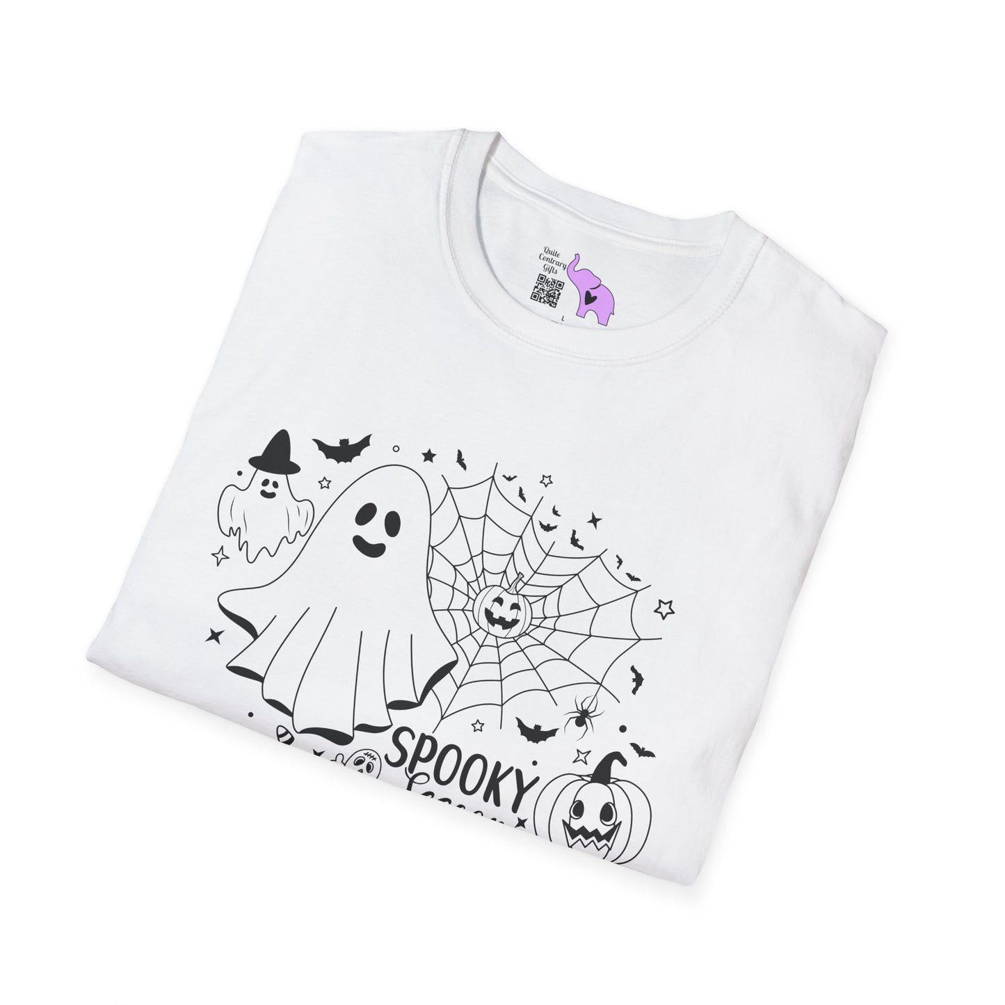 Spooky Season (Ghost & Spider Web Adult T-shirt