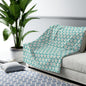 Tealberry Blooms Fleece Blanket