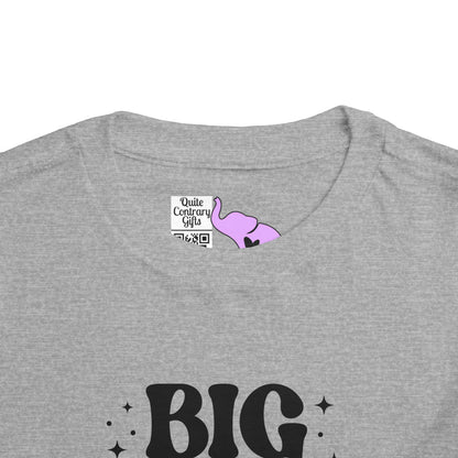 Big Sister Finally (Stars) Toddler Tee