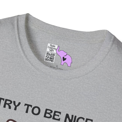 I Try To Be Nice But People Are Stupid Adult T-shirt