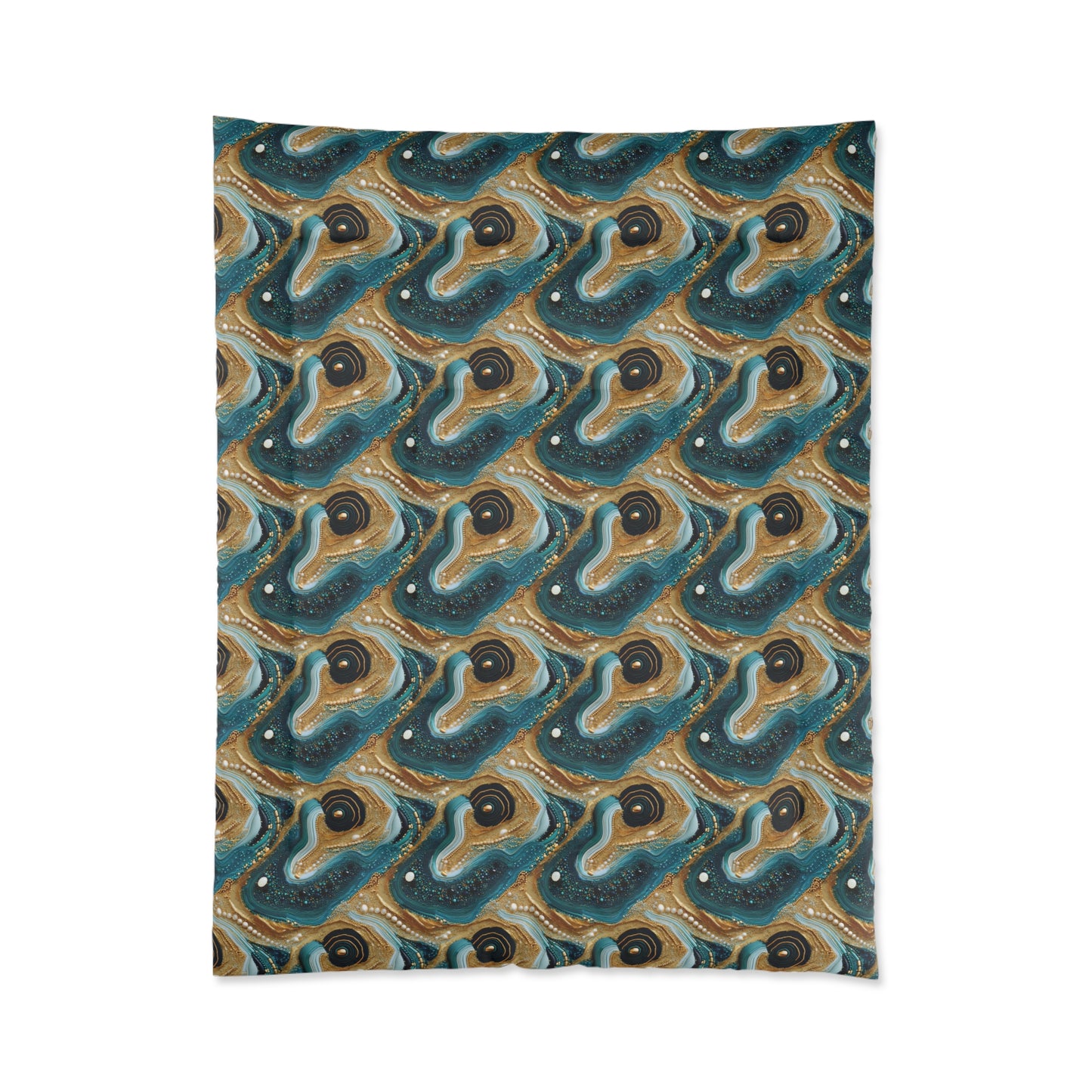 Gilded Ocean Veins Basic Bedding Set