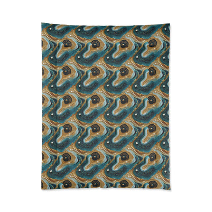 Gilded Ocean Veins Basic Bedding Set