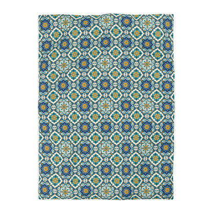 Mediterranean Lace Microfiber Duvet Cover