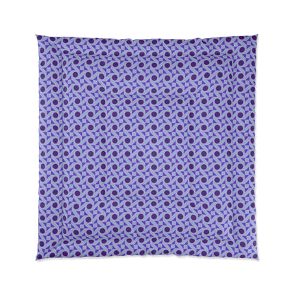 Violet Pinwheels Comforter