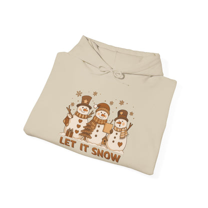 Let It Snow (Snowmen Trio) Adult Heavy Blend™ Hoodie