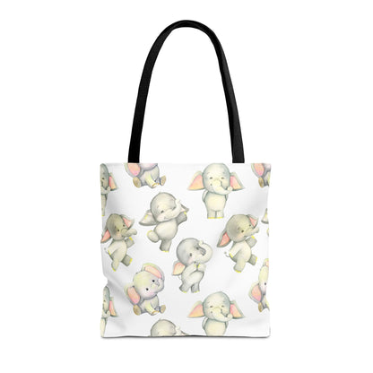 Dancing Elephants Canvas Tote Bag