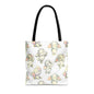 Dancing Elephants Canvas Tote Bag