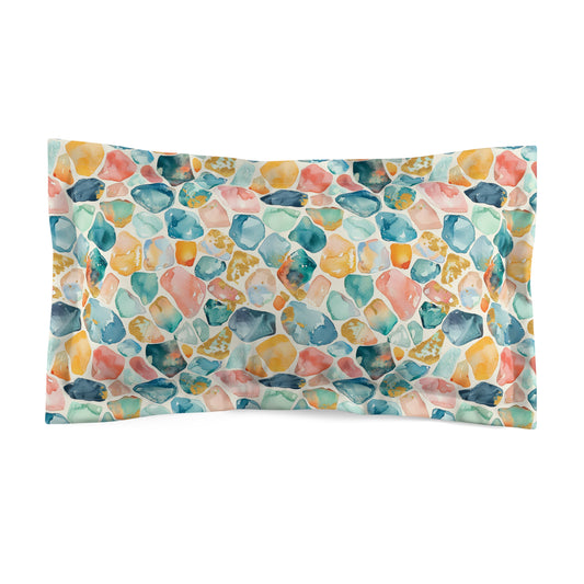 Ocean Pebble Drift Pillow Sham