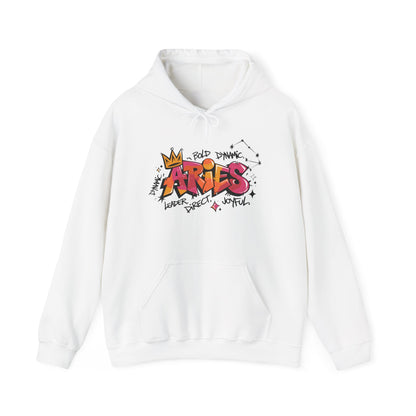 Aries Street Art Heavy Blend™ Hooded Sweatshirt