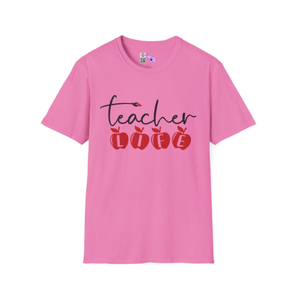 Teacher Life (Apples) Adult T-shirt
