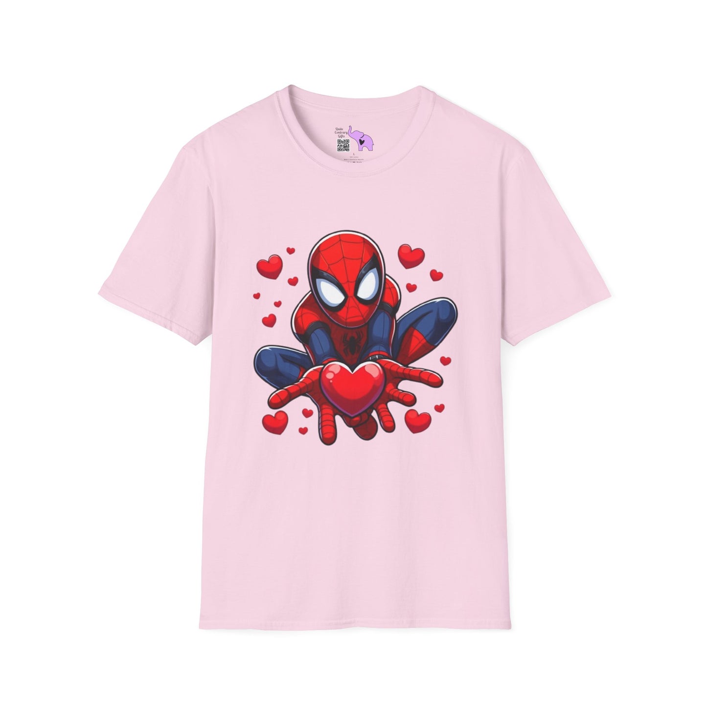 Valentines Spiderman Adult Unisex Tshirt