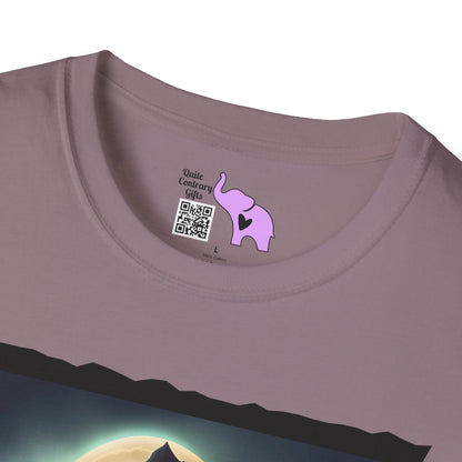 Halloween Scarecrow w/Pumpkins 2 Adult T-shirt