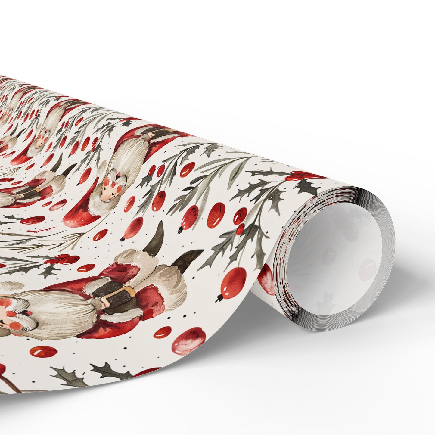 Jingle & Holly Santa Wrapping Paper