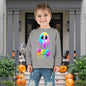 Neon Ghostly Monster Toddler Long Sleeve Tee