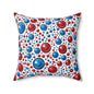Freedom Dots Throw Pillow
