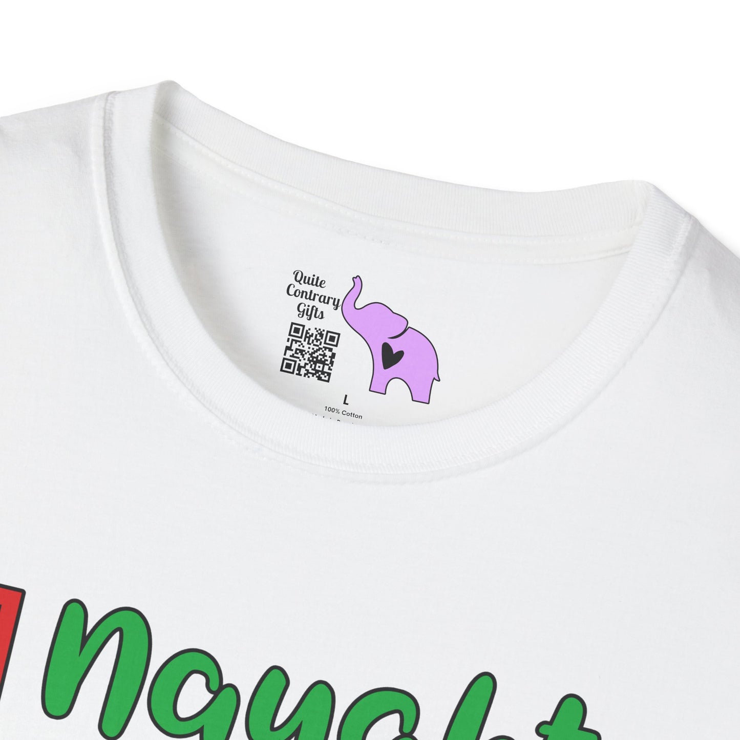 Naughty; Nice; I Tried Crew Adult T-shirt