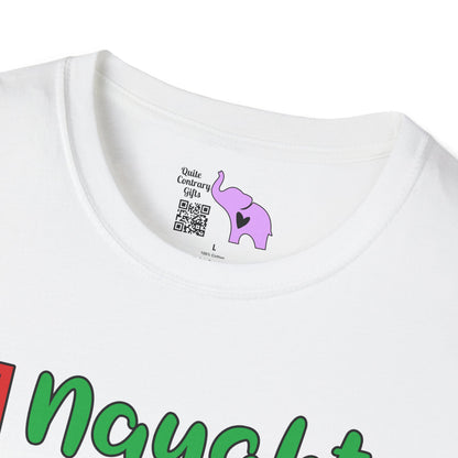 Naughty; Nice; I Tried Crew Adult T-shirt