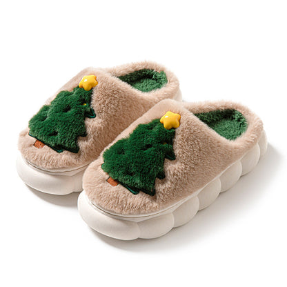 Cozy Christmas Tree Women's House Slippers