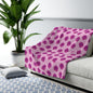 Rosy Dream Peonies Fleece Blanket