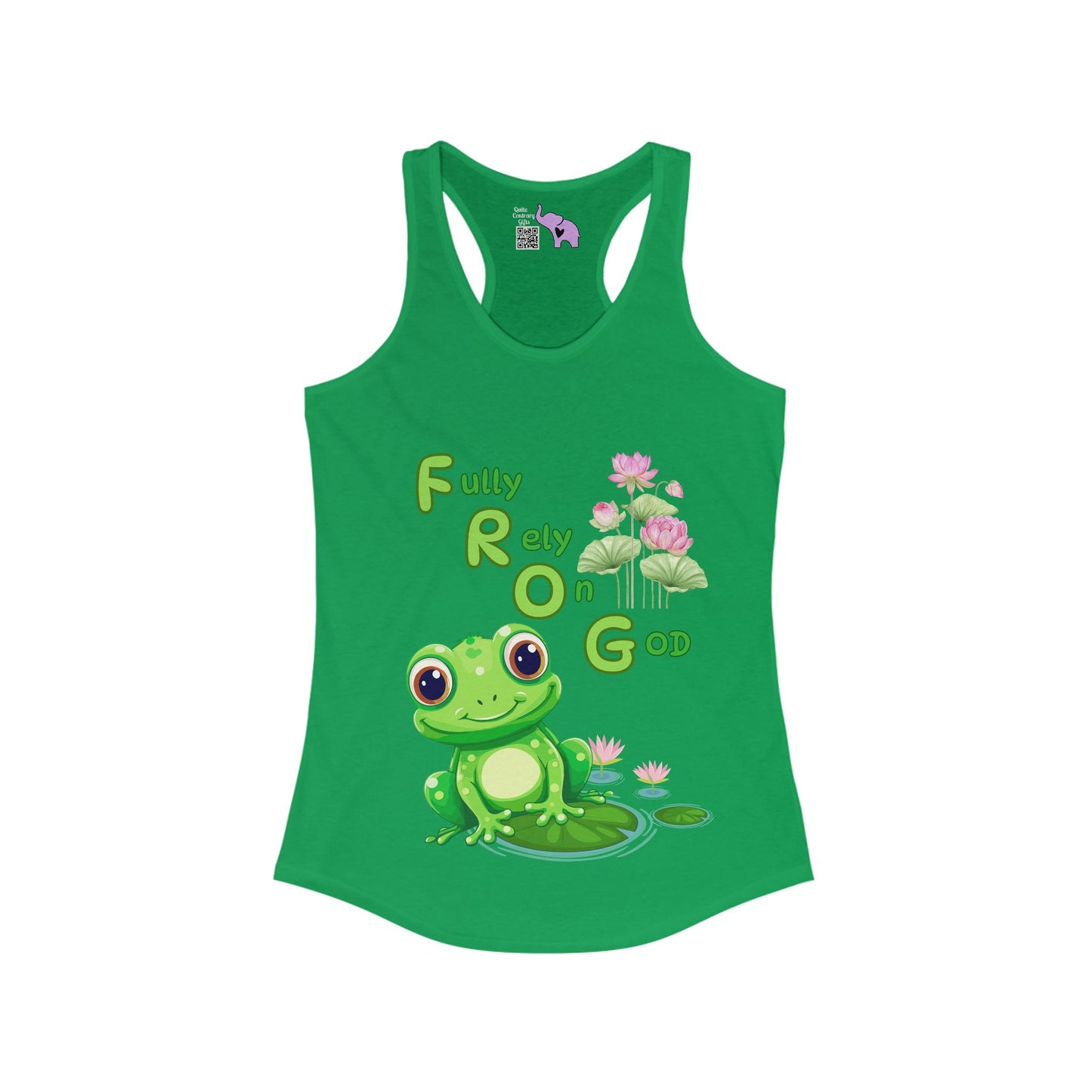 FROG Fully Rely On God Women's Ideal Racerback Tank