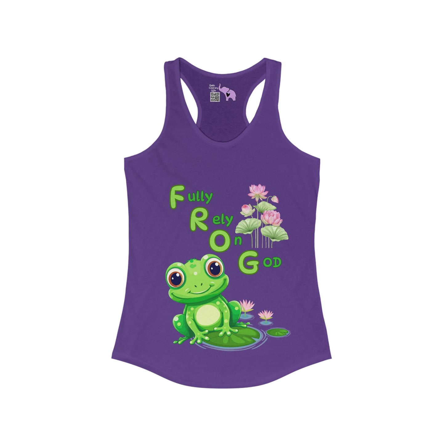 FROG Fully Rely On God Women's Ideal Racerback Tank