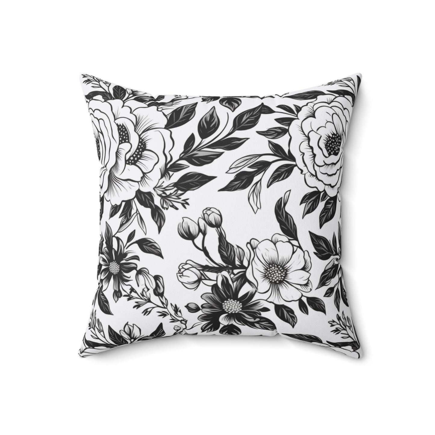 Whispering Blooms Throw Pillow