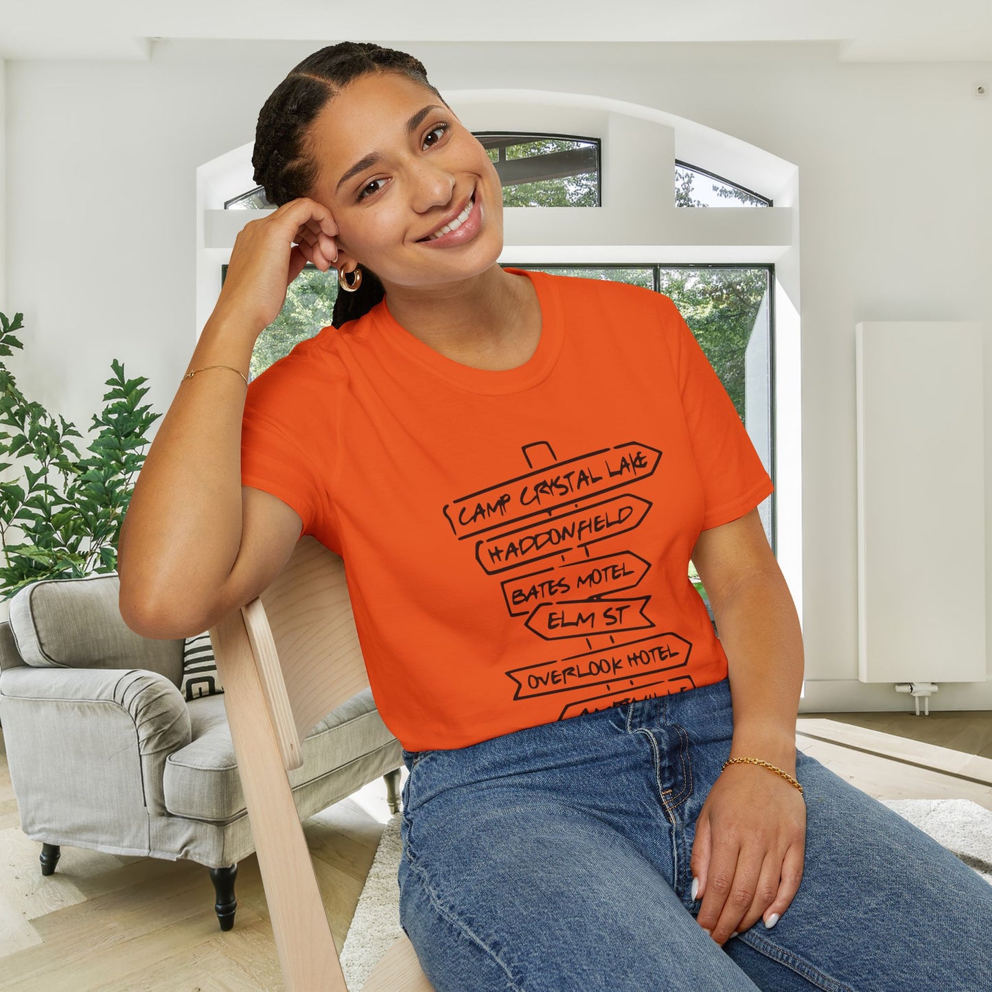 Horror Film Sign Adult T-shirt