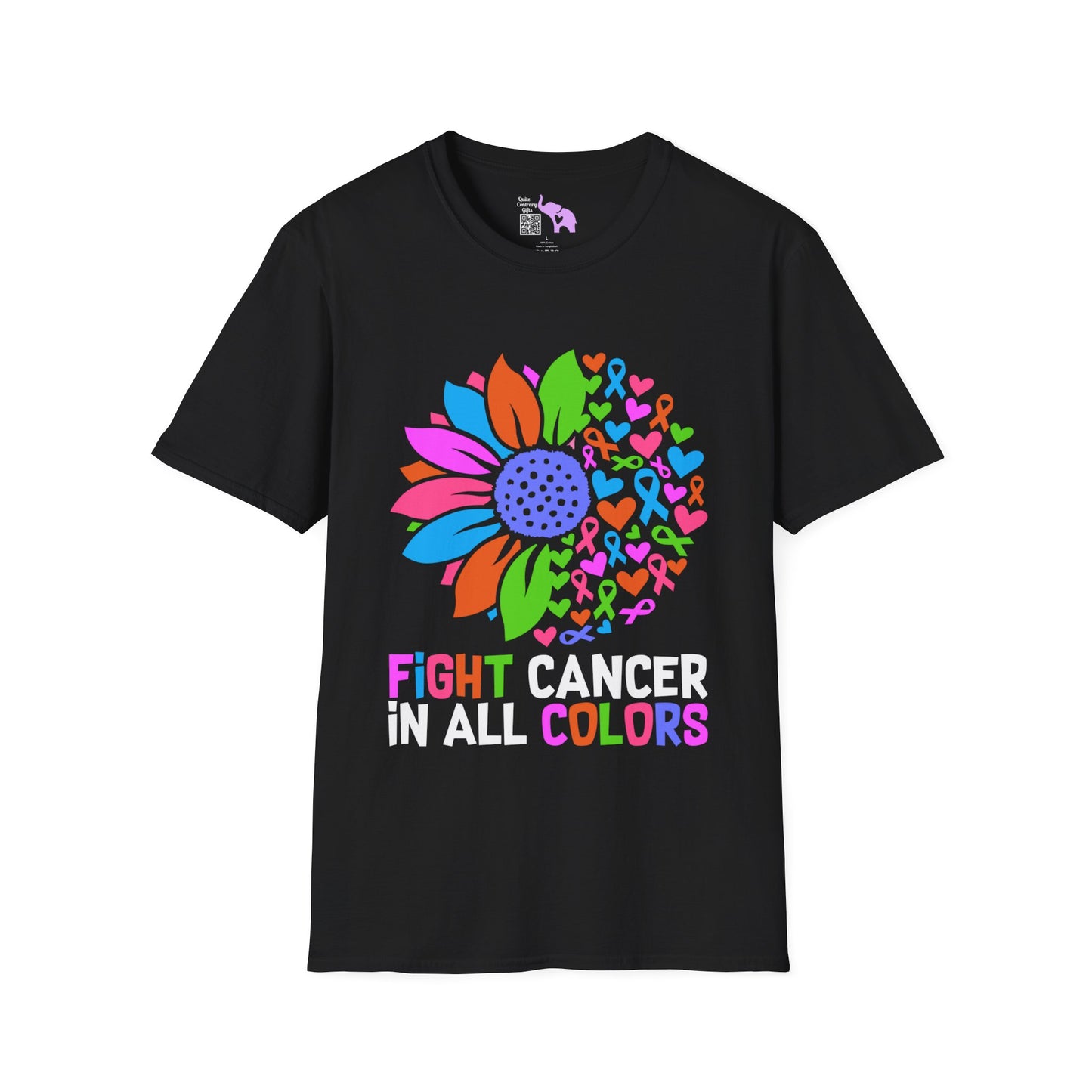 Fight Cancer in All Colors 25 Adult T-shirt