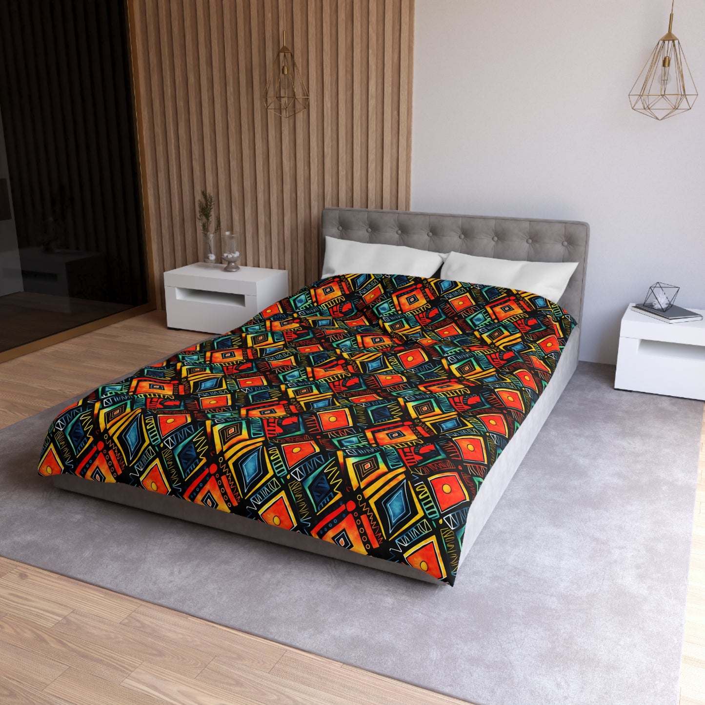 Abundance Rhythm Microfiber Duvet Cover