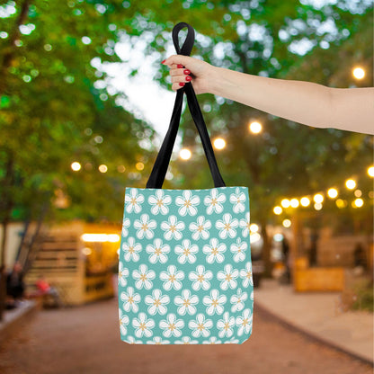 Tealberry Blooms Canvas Tote Bag