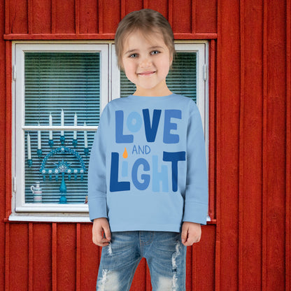 Hanukkah Love & Light 2 Toddler Long Sleeve Tee