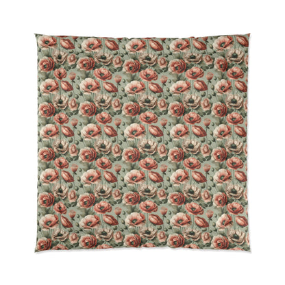 Blushing Poppy Comforter