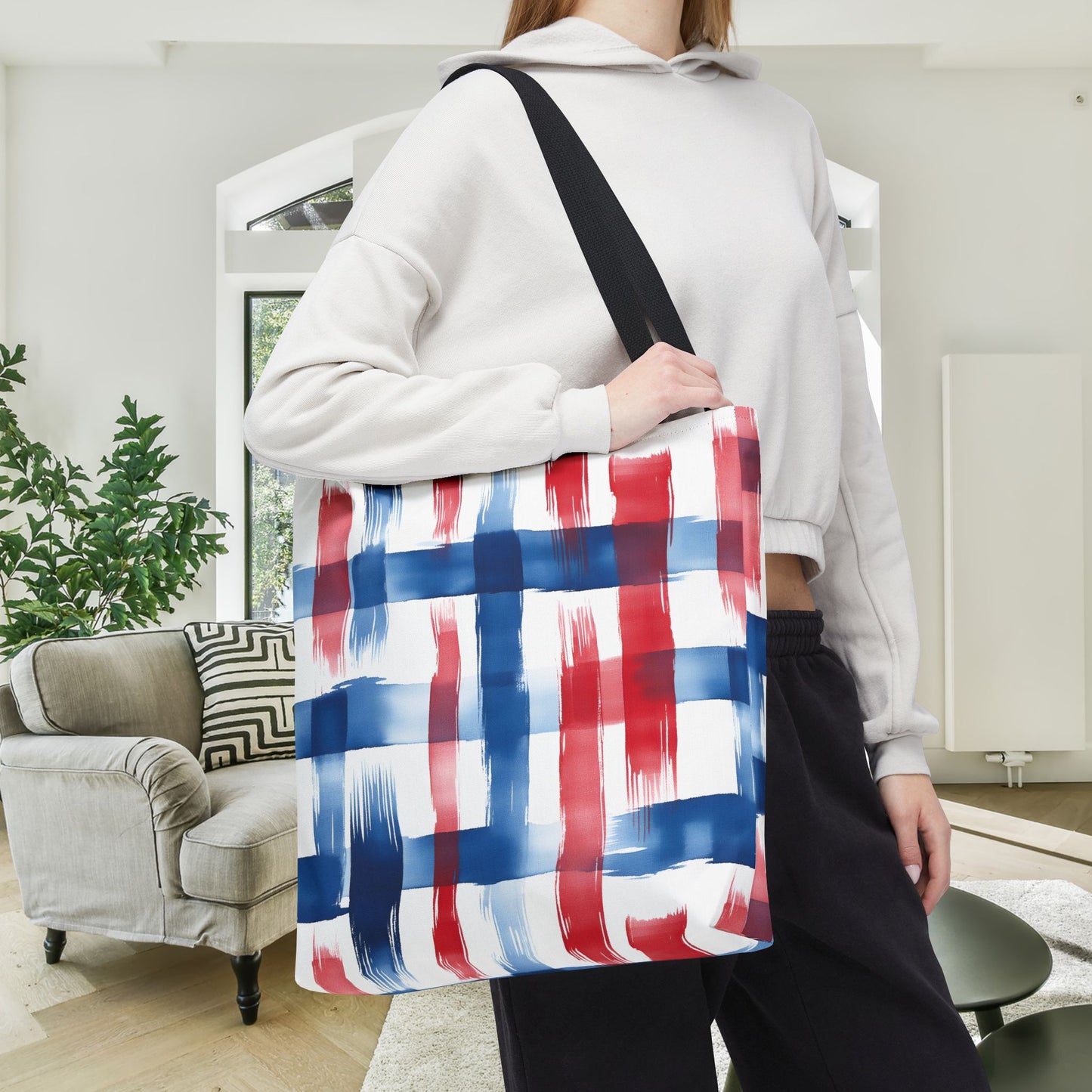 LIberty Strokes Canvas Tote Bag