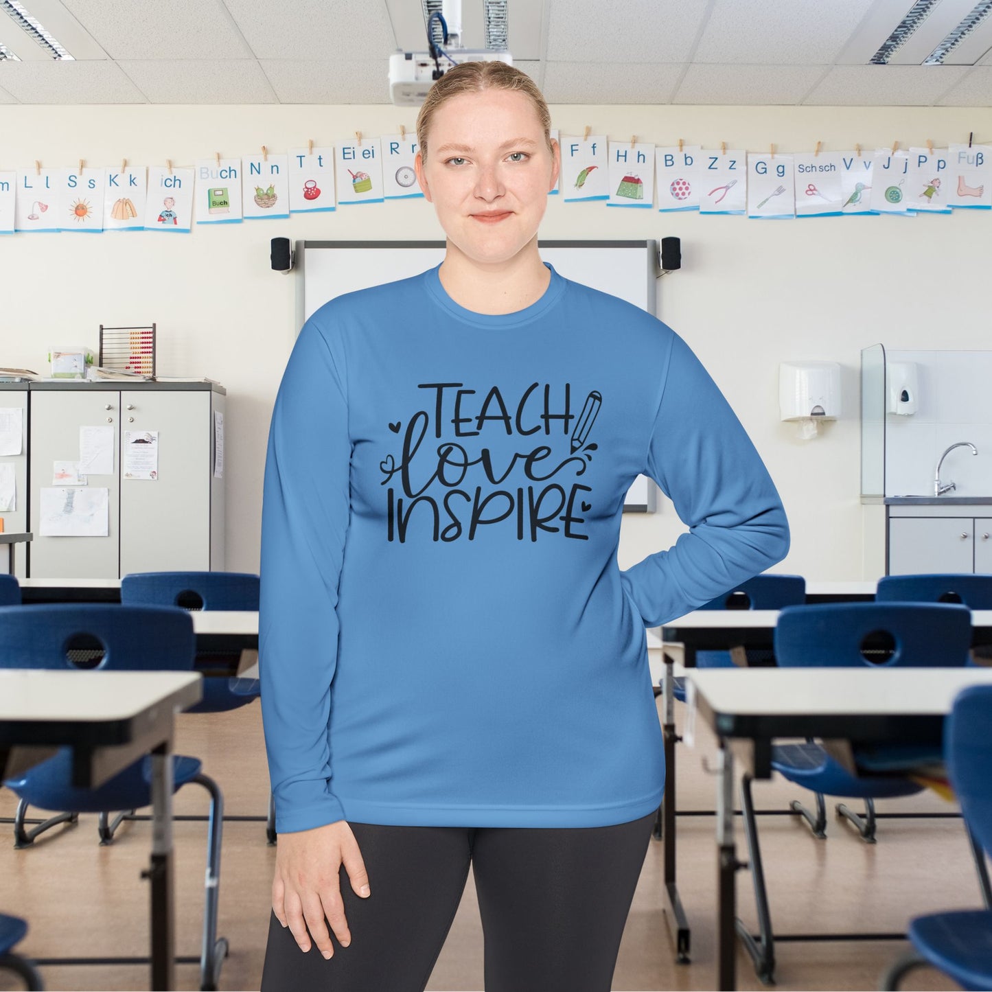 Teach Love Inspire Adult Long Sleeve Tee