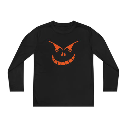 Spooky Jack-O-Lantern Youth Long Sleeve Tee