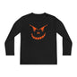 Spooky Jack-O-Lantern Youth Long Sleeve Tee
