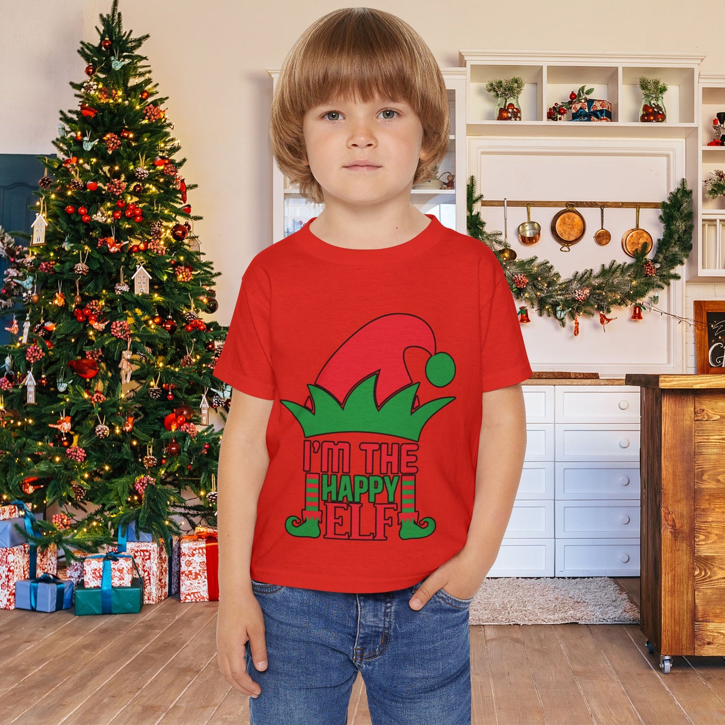 I'm The Happy Elf Heavy Cotton™ Toddler T-shirt