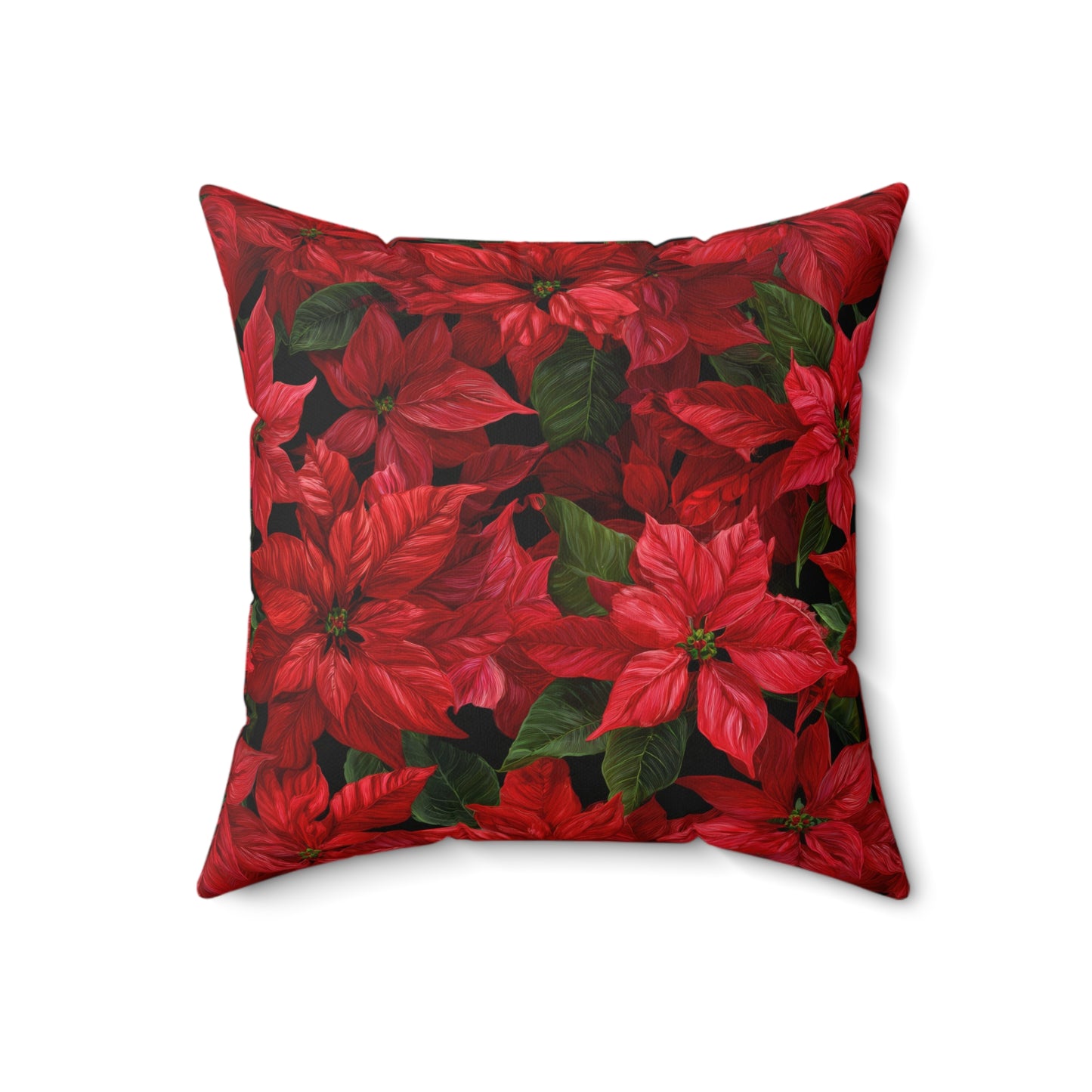 Crimson Noel Throw Pillow