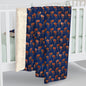 Crimson Luxe Petals Fleece Blanket