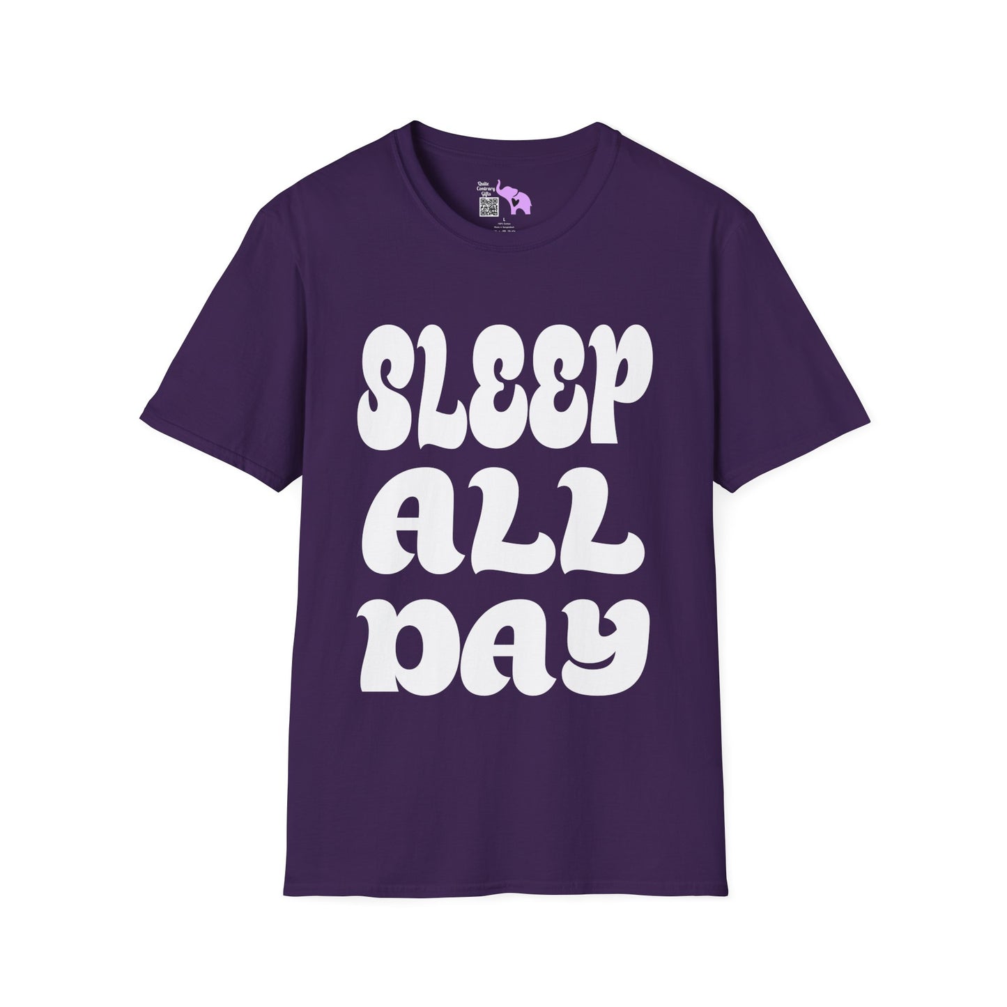 Sleep All Day Adult T-shirt