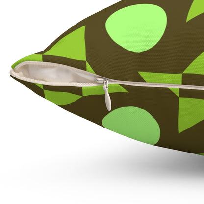 Pistachio Pinwheels Throw Pillow
