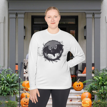 Creepy Bat Adult Long Sleeve Tee