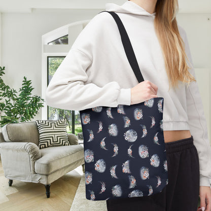 Lunar Garden Canvas Tote Bag