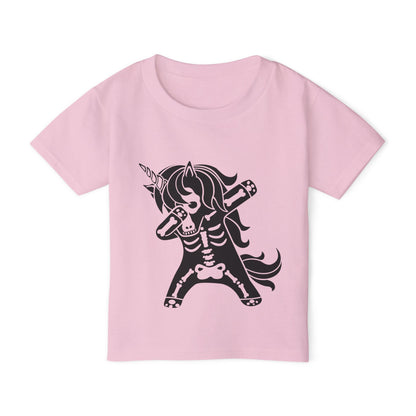 Dabbing Unicorn Skeleton Heavy Cotton™ Toddler T-shirt