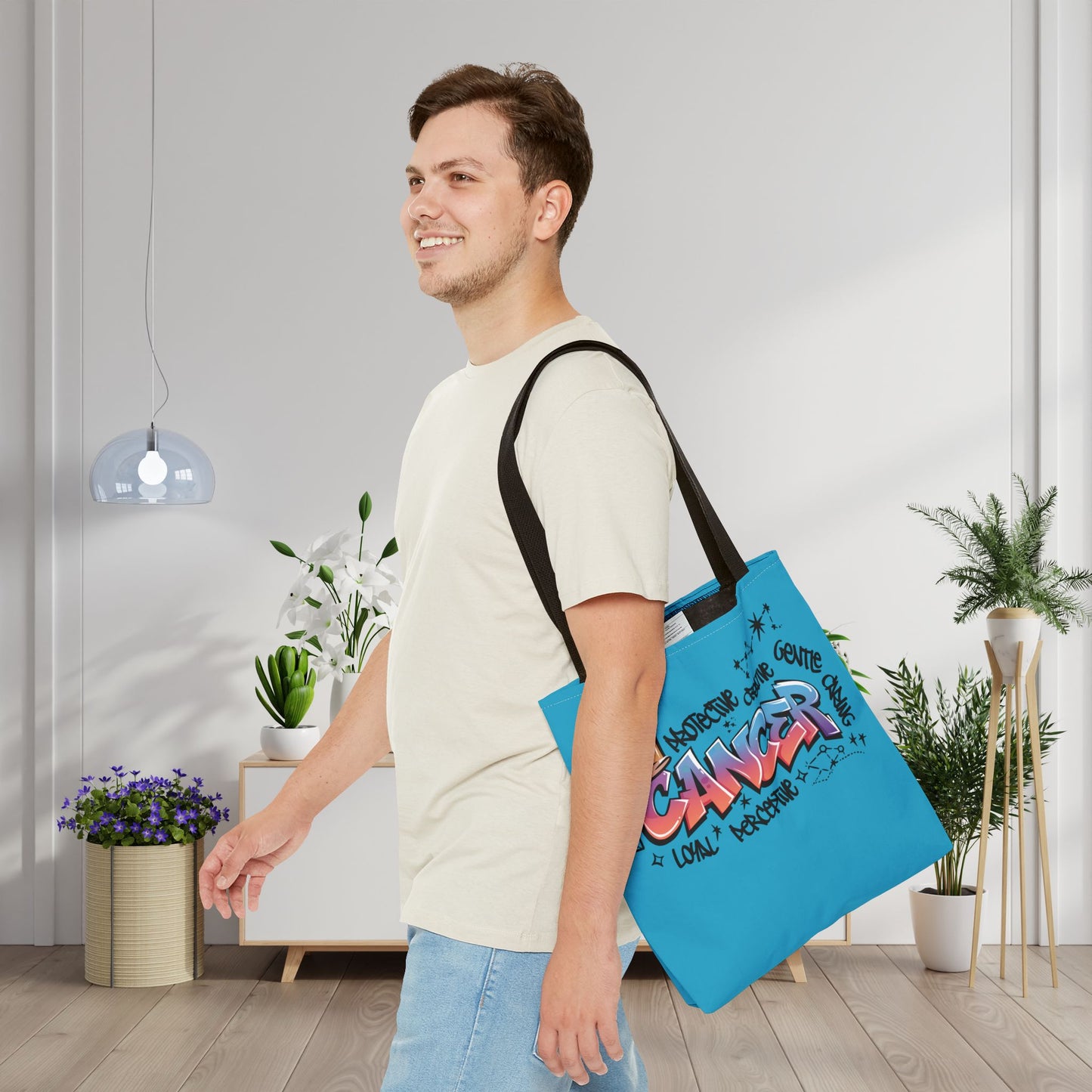 Cancer Street Art Canvas Tote Bag